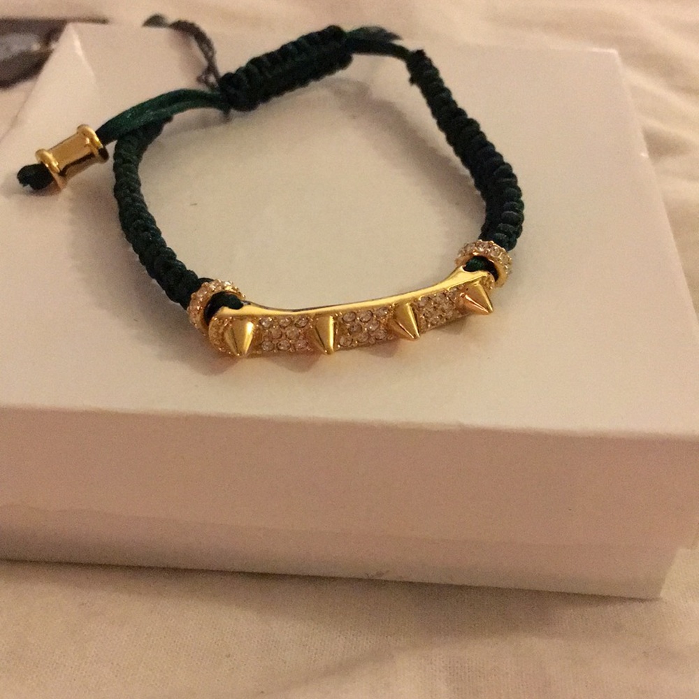 Vince Camuto spike & cord bracelet